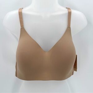 ThirdLove Bra Women’s Plus Size 1X 24/7 CLASSIC Wireless TShirt Smooth Taupe New